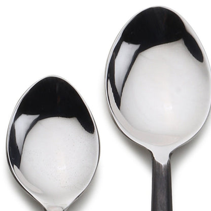 Juego de mesa de cinco piezas de acero inoxidable negro mate forjado a mano