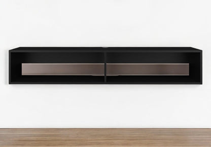 59" Black Floating Mount TV Stand
