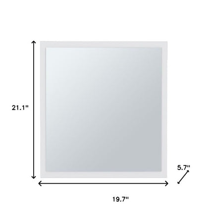 20" White Wood Floating Bathroom Vanity