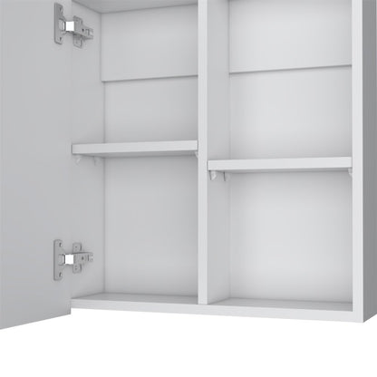 20" White Wood Floating Bathroom Vanity
