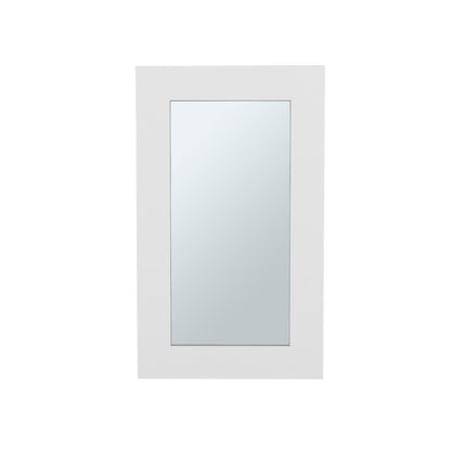 15" White Wood Floating Bathroom Vanity