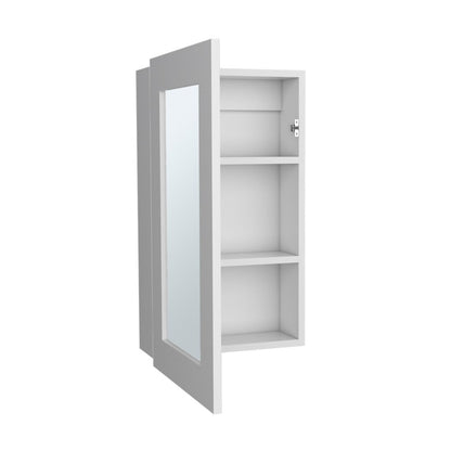 15" White Wood Floating Bathroom Vanity