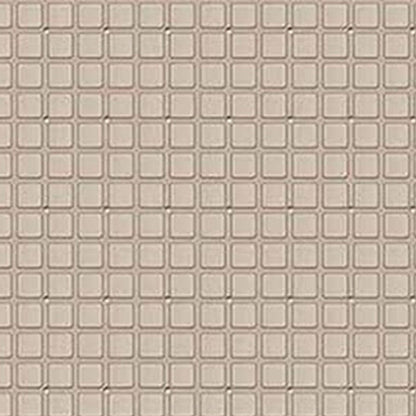 40" Beige Geometric Tiles Non Slip Bathtub Mat