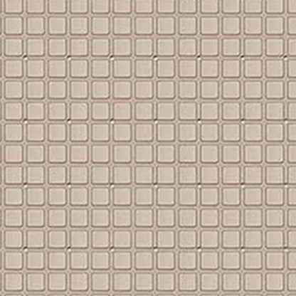 40" Beige Geometric Tiles Non Slip Bathtub Mat