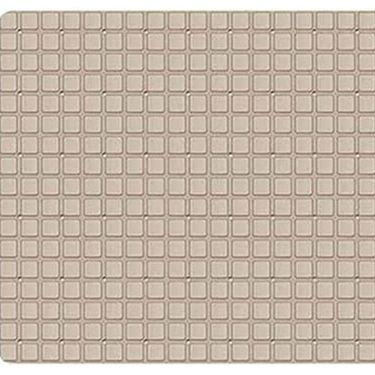 40" Beige Geometric Tiles Non Slip Bathtub Mat