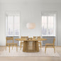Five Piece Oak Oval Dining Set with Four Chairs