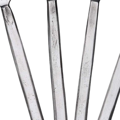 Hammered Silver Stainless Steel Four Piece Hand Forged Butter Knife