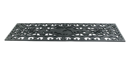 9" X 30" Black Rubber Dog Outdoor Door Mat