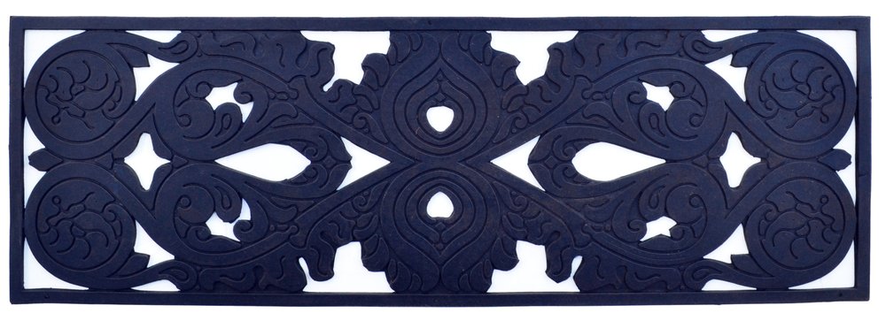 10" X 30" Black Rubber Outdoor Door Mat