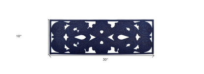 10" X 30" Black Rubber Outdoor Door Mat