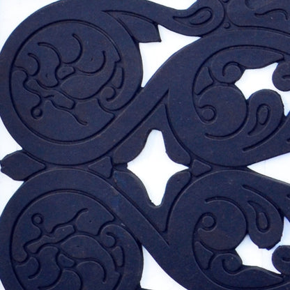 10" X 30" Black Rubber Outdoor Door Mat