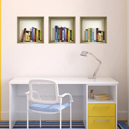 Set of Three Tina Niche 3D Square Peel and Stick Wall Decals