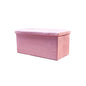 30" Black Boucle Storage Ottoman
