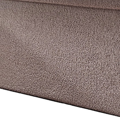 30" Black Boucle Storage Ottoman