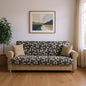 89" Beige Chenille Convertible Futon Sleeper Sofa And Toss Pillows With Storage