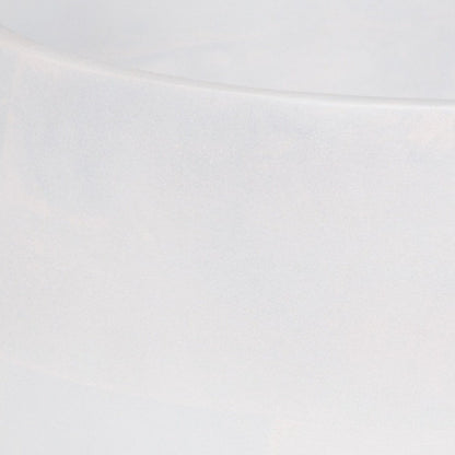 14" White Wood Round Centerpiece Bowl