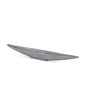 39" Gray Cast Aluminum Oval Long Boat Centerpiece Bowl