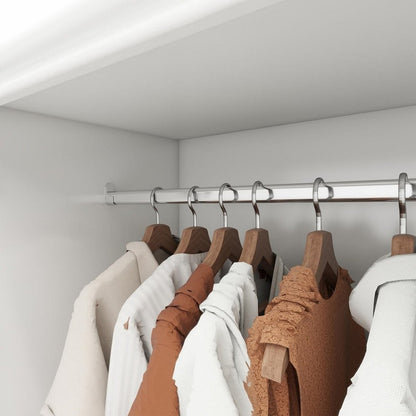 Cómoda combinada de dos puertas con espejo de madera blanca de 71"