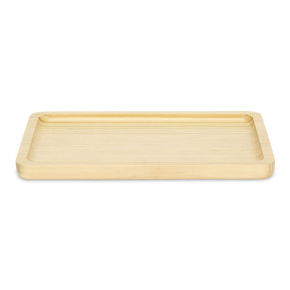Bandeja de tocador de madera maciza natural de 12" hecha a mano