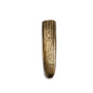 12" Antiqued Gold Ribbed Aluminum Wall Vase