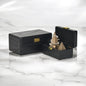 Set Of Two Black Solid Wood Jewelry Box
