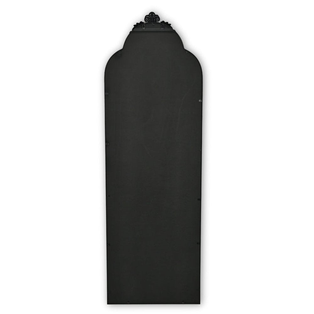 65" Black Metal Arch Full Length Hanging Mirror