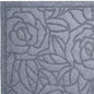 24" X 36" Gray Floral Outdoor Polypropylene Door Mat