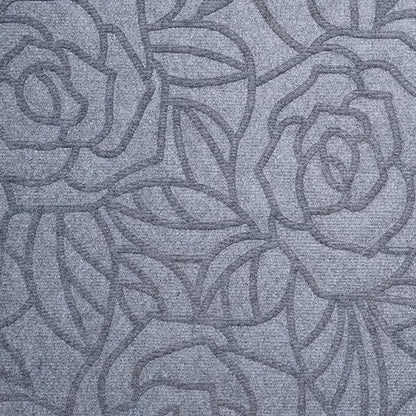 24" X 36" Gray Floral Outdoor Polypropylene Door Mat