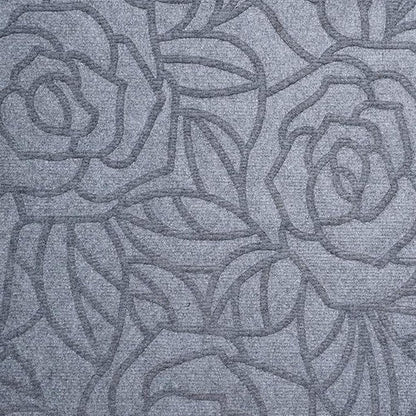 24" X 36" Gray Floral Outdoor Polypropylene Door Mat