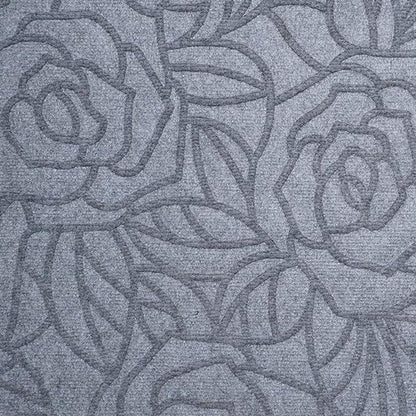 24" X 36" Gray Floral Outdoor Polypropylene Door Mat