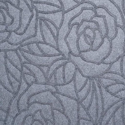 24" X 36" Gray Floral Outdoor Polypropylene Door Mat
