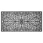 36" X 72" Black Scrollwork Outdoor Rubber Door Mat