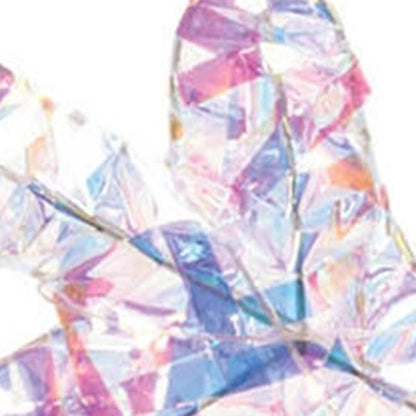 Set of Two White Blue And Pink Shatterproof Animated Hanging Figurine Ornaments