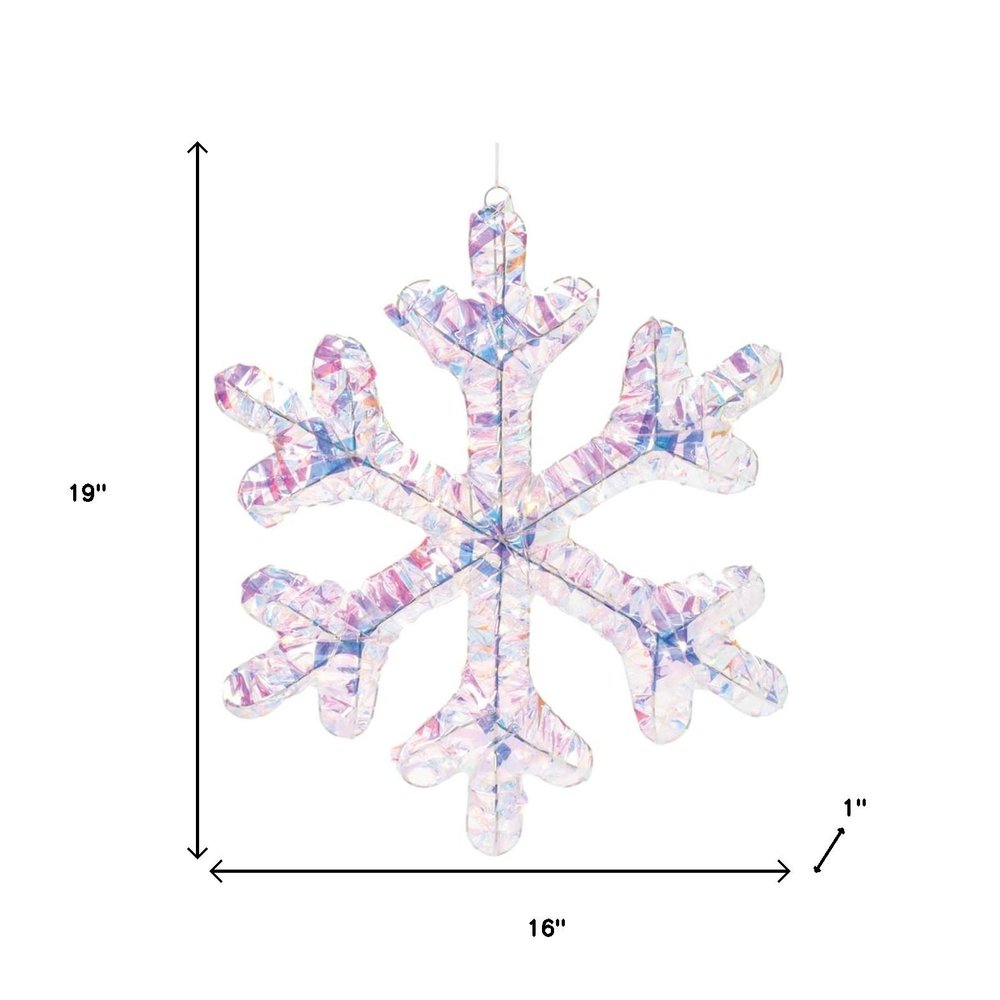 Set of Two White Blue And Pink Shatterproof Animated Hanging Figurine Ornaments