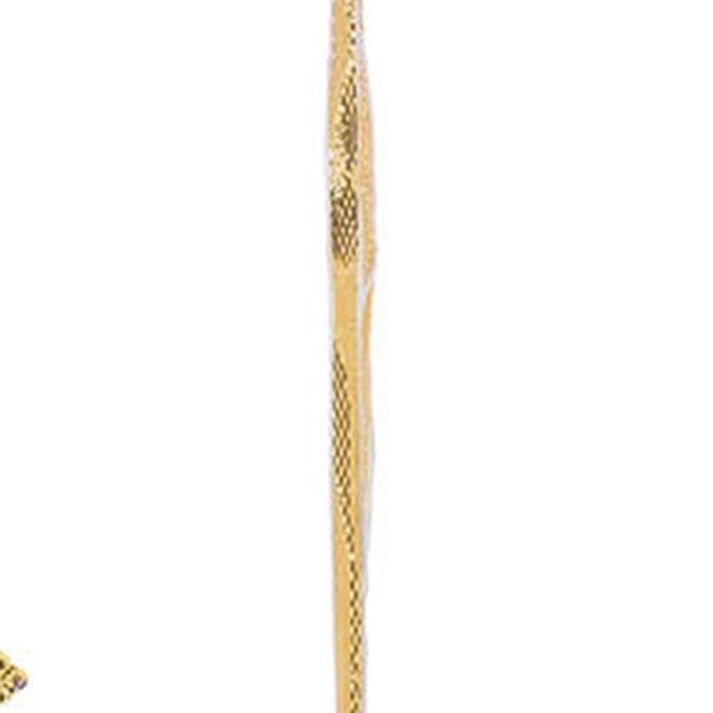 Set of Twelve Blue And Gold Iron Hanging Figurine Ornaments