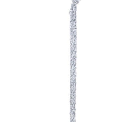 Set of Two Silver Shatterproof Metal Hanging Figurine Ornaments