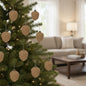 Set of Twelve Brown Glass Hanging Figurine Ornaments