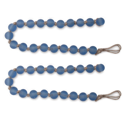 Set of Two Blue Glass Picks