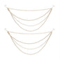 Set of Two White And Gold Shatterproof Picks