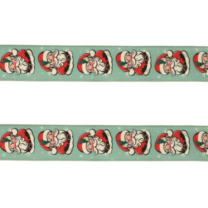 Set of Two Green Red And White Shatterproof Ribbons
