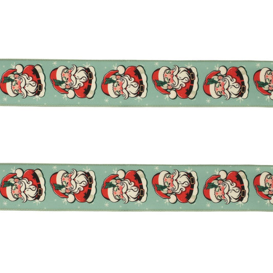 Set of Two Green Red And White Shatterproof Ribbons