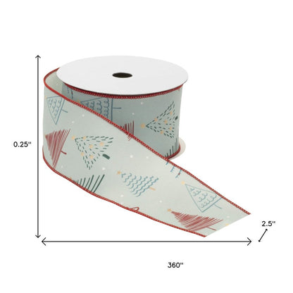 Set of Two White Blue And Red Shatterproof Ribbons