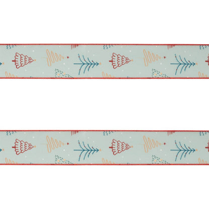 Set of Two White Blue And Red Shatterproof Ribbons