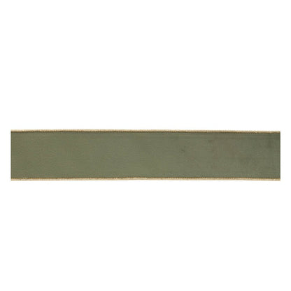 Set of Two Green And Gold Shatterproof Ribbons