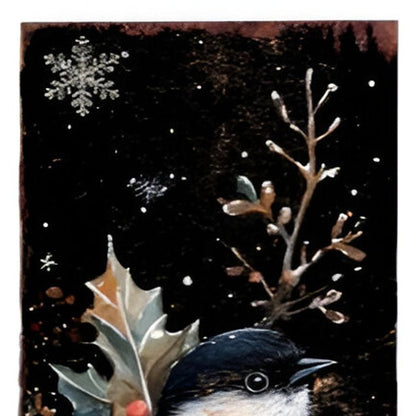 Letrero navideño de madera maciza para porche de 36 pulgadas, color negro, rojo y blanco, con diseño de carbonero