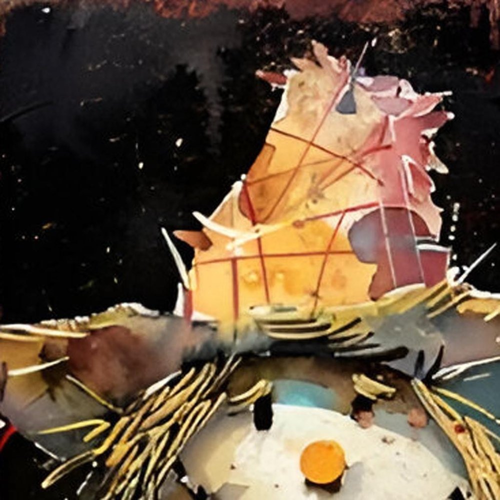 Letrero de porche de madera maciza de espantapájaros negro y naranja de 36"