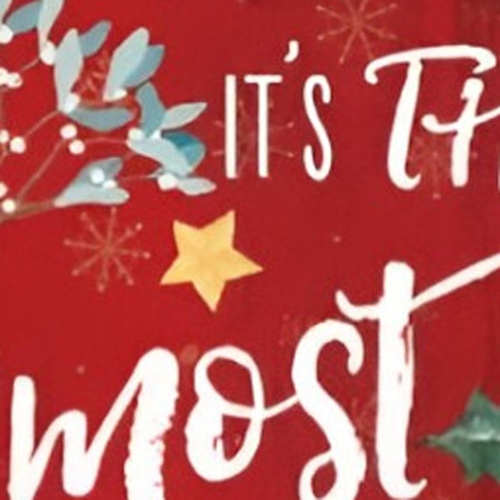 36" Red White And Green Christmas Holiday Red Truck Solid Wood Porch Sign