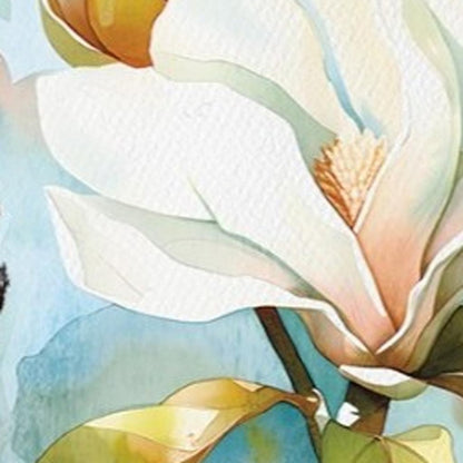 Letrero de porche de madera maciza con ramo floral azul, verde y blanco de 36"