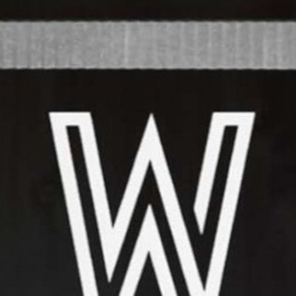 59" Black And White Solid Wood Welcome Reversible Porch Sign