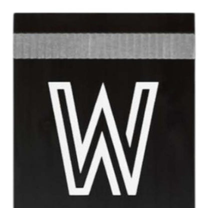 59" Black And White Solid Wood Welcome Reversible Porch Sign